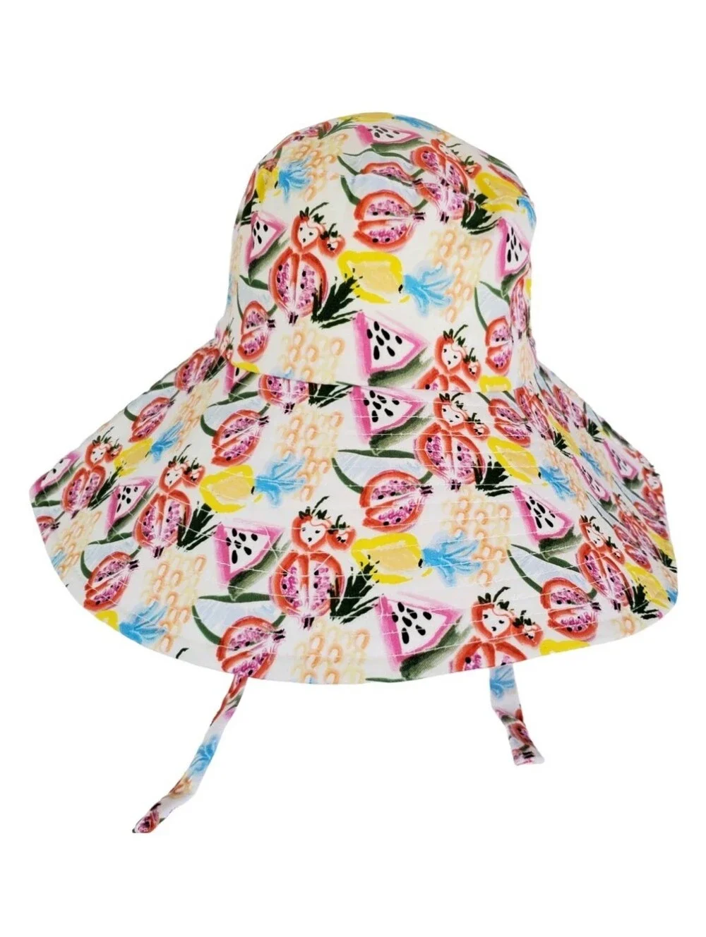 Steve Madden Floppy Wide Brim Packable Sun Hat With Chin Ties